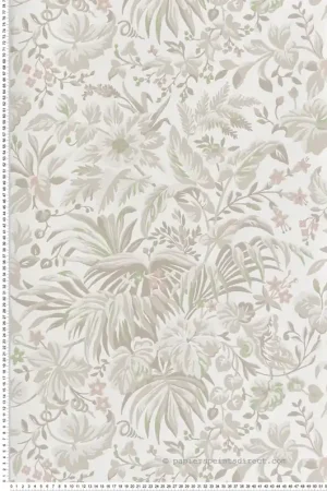 Papier peint Exotique Palmette beige - V&A Decorative Papers III d‘Initiales Réf. INI-2513-184-05 Top Vente