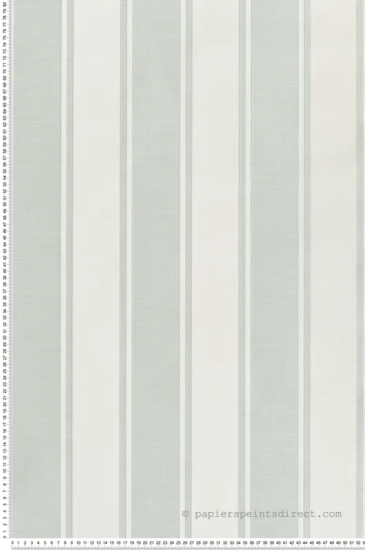 Papier peint Rayure Baroque vert d‘eau irisé - Venise de Montecolino Réf. MC-23675 Nouveauté