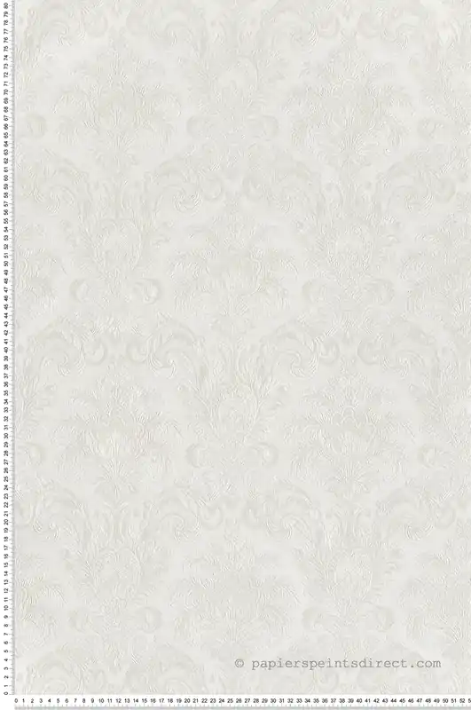 Prix Choc Papier peint Château Baroque blanc beige nacré - Venise de Montecolino Réf. MC-23610