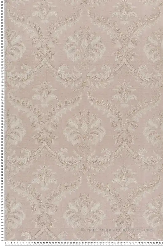 Papier peint Médaillon Baroque rose doré - Venise de Montecolino Réf. MC-23604 Affaire À Saisir
