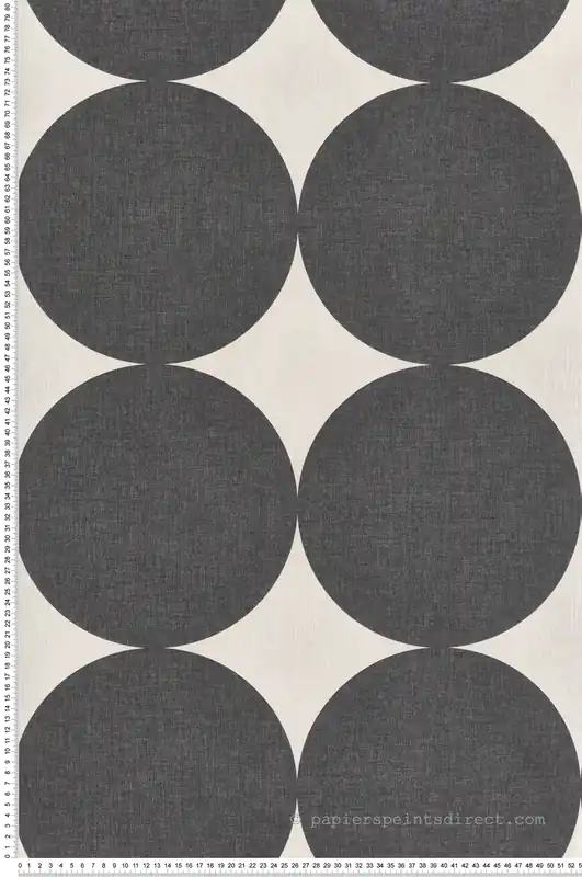 Dernière Chance Papier peint Rond Rétro Billy anthracite - Twist de Casélio Réf. TST106489017