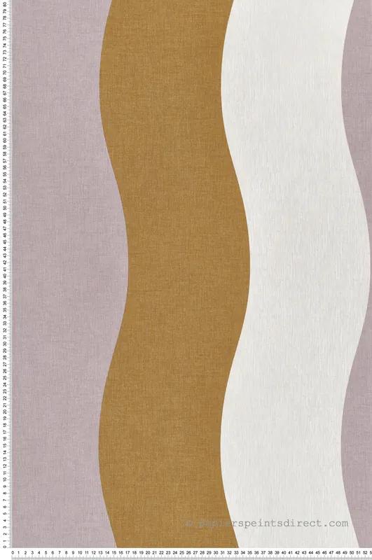 Bon Marché Papier peint Vague Rayure Sandy violet vert - Twist de Casélio Réf. TST106475076