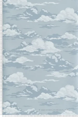 Offre Du Jour Papier peint Ciel Nuageux Cumulus bleu - Beaux Arts de Lutèce Réf. LTC-M1808
