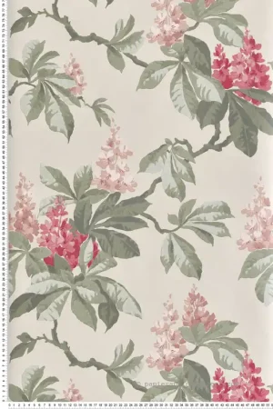 Soldes Papier peint Floral Chestnut Vintage rose - Beaux Arts de Lutèce Réf. LTC-M1822