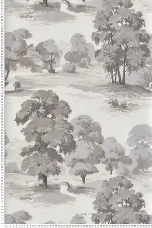 Marque Papier peint Forêt Paysage Sherwood gris - Beaux Arts de Lutèce Réf. LTC-M1831