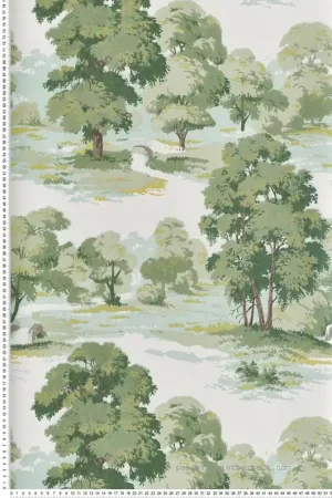Top Vente Papier peint Forêt Paysage Sherwood vert - Beaux Arts de Lutèce Réf. LTC-M1829