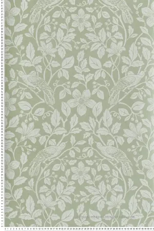 Vente Flash Papier peint Oiseau Floral Marlow vert - Beaux Arts de Lutèce Réf. LTC-M1816