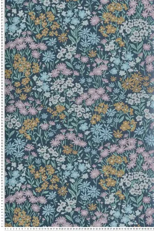 Papier peint Fleur Marguerite Ditsy Daisies marine - Beaux Arts de Lutèce Réf. LTC-M1813 Achetez Aujourd'hui