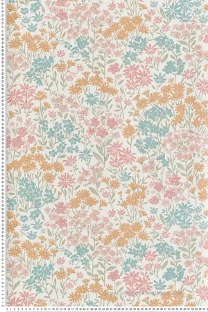Papier peint Fleur Marguerite Ditsy Daisies rose - Beaux Arts de Lutèce Réf. LTC-M1811 Affaire À Saisir