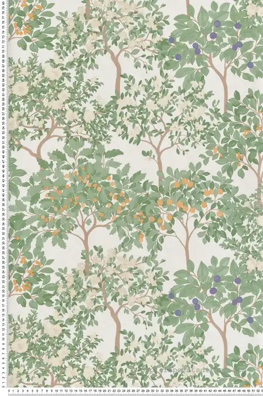 Offre Exclusive Papier Peint Arbre Jardin Fleuris blanc cassé - Flora d‘Ugépa Réf. UGP-M87307