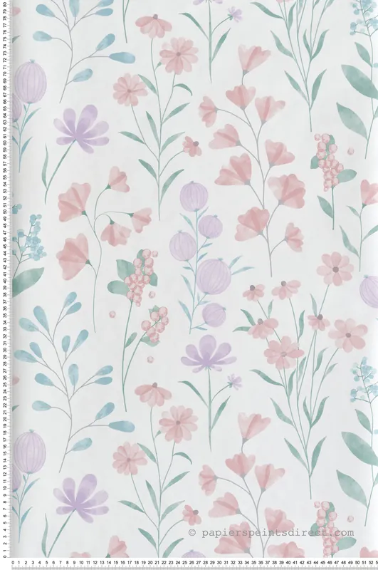 Haute Qualité Papier Peint Floral Candy Doux rose - Flora d‘Ugépa Réf. UGP-M88306