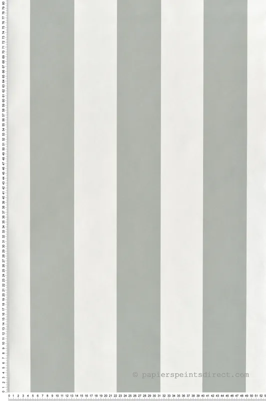Meilleur Choix Papier Peint Rayure Classique vert de gris - Flora d‘Ugépa Réf. UGP-A83704