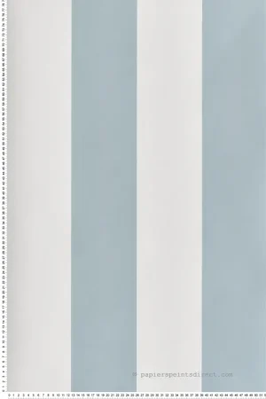 Pas Cher Papier peint Rayure Broad Stripe Celestial Blue - Storybook Papers de Little Greene Réf. 0231BSCELES