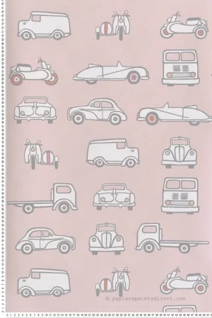 Produit De Marque Papier peint Voiture Vintage Road Trip Confetti - Storybook Papers de Little Greene Réf. 0231RTCONFE