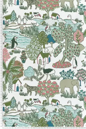 Nouvel Arrivage Papier peint Animal Kingdom Puck - Storybook Papers de Little Greene Réf. 0231ANPUCKZ