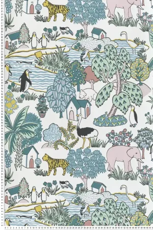 Prix Promo Papier peint Animal Kingdom Florence - Storybook Papers de Little Greene Réf. 0231ANFLORE