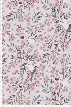 Meilleur Choix Papier peint Fleur Oiseau violet rose - Lilly & Luis d‘A.S. Création Réf. AS-771361