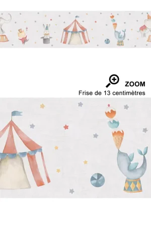 Top Vente Frise enfant Animaux du Cirque multicolore - Lilly & Luis d‘A.S. Création Réf. AS-771491
