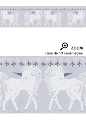 Solde Frise enfant Licorne Féerique gris - Lilly & Luis d‘A.S. Création Réf. AS-771471