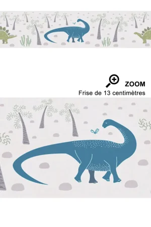 Haute Qualité Frise enfant Dinosaure et Palmier vert bleu - Lilly & Luis d‘A.S. Création Réf. AS-771411