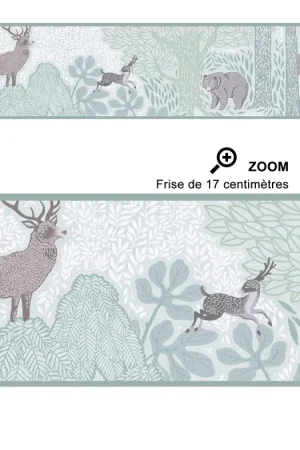 Frise enfant Nature Sauvage vert amande - Lilly & Luis d‘A.S. Création Réf. AS-771751 Bon Marché