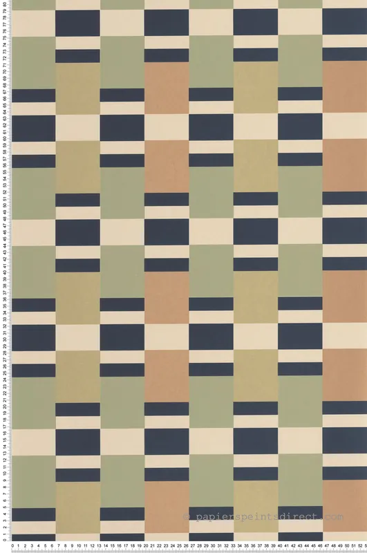 Achetez Aujourd'hui Papier peint Rectangle Chess vert ocre - Color Game de Casadéco Réf. GAME200627202