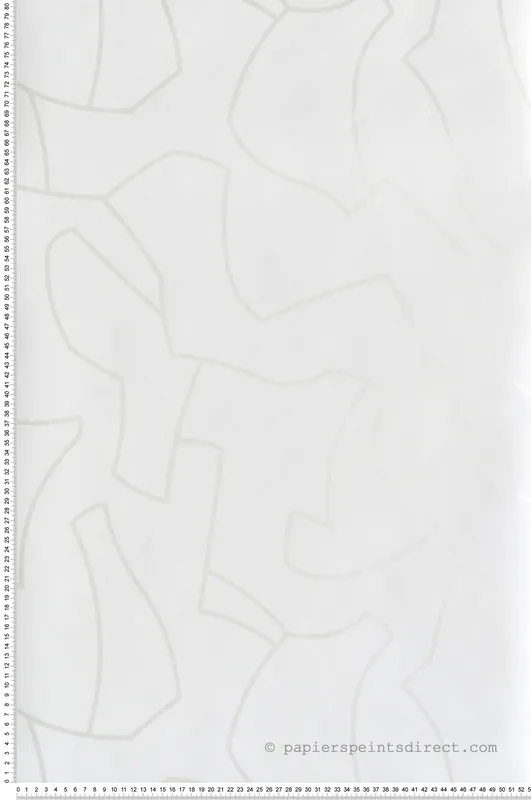 Seulement Aujourd'hui Papier peint Puzzle Maze blanc irisé - Color Game de Casadéco Réf. GAME200610010