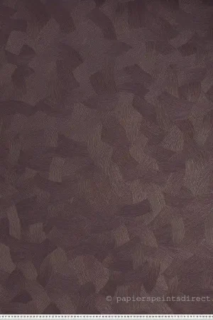Papier peint Mouvement Graphique Bérénice aubergine mordoré - Magnitude de Casamance Réf. CAS-76662650 Commander Vite
