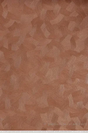 Papier peint Mouvement Graphique Bérénice terracotta cuivré - Magnitude de Casamance Réf. CAS-76662548 Authentique