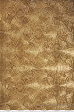Prix Promo Papier peint Éventail Art Déco Aphélie doré - Magnitude de Casamance Réf. CAS-76620406
