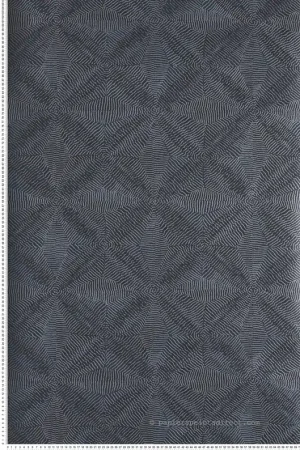 Authentique Papier peint Ethnique Khanta bleu nuit - Amani de Masureel Réf. MAS-AMA105