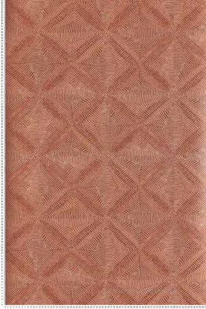 Papier peint Ethnique Khanta terracotta - Amani de Masureel Réf. MAS-AMA102 Commande En Gros