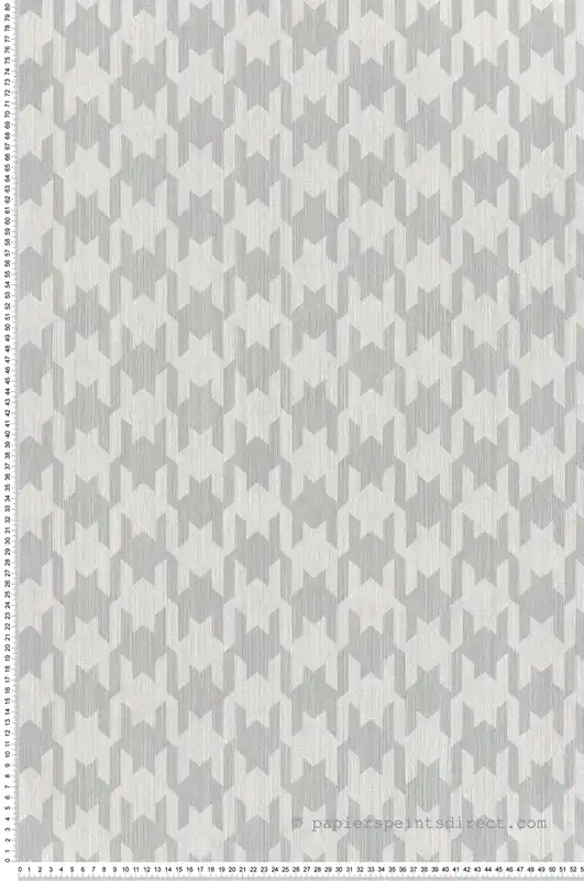 Papier peint Pied de Poule gris grège - Jaipur de Montecolino Réf. MC-26441 Meilleur Choix