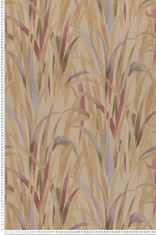 Papier peint Herbe Champs beige rose - Jaipur de Montecolino Réf. MC-26408 Seulement Aujourd'hui