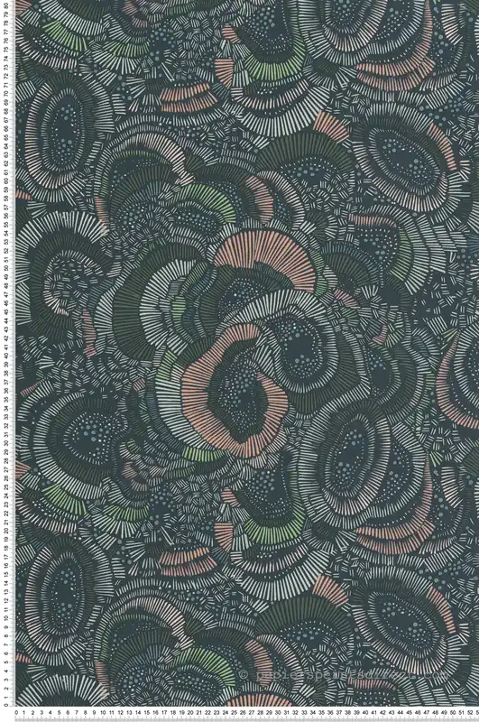 Papier peint Marin Coquillage bleu marine rose - Dolce Vita de Lutèce Réf. LTC-11230514 Pas Cher