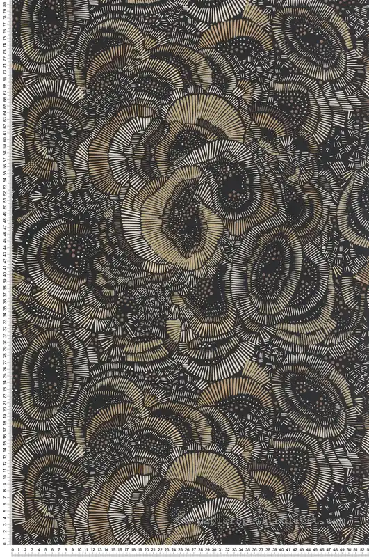 Retour Gratuit Papier peint Marin Coquillage noir doré - Dolce Vita de Lutèce Réf. LTC-11230509