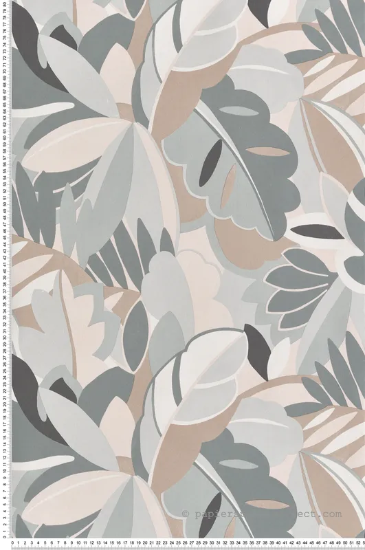 Papier peint Palme Rétro XXL gris rose - Dolce Vita de Lutèce Réf. LTC-11230109 Commander Vite