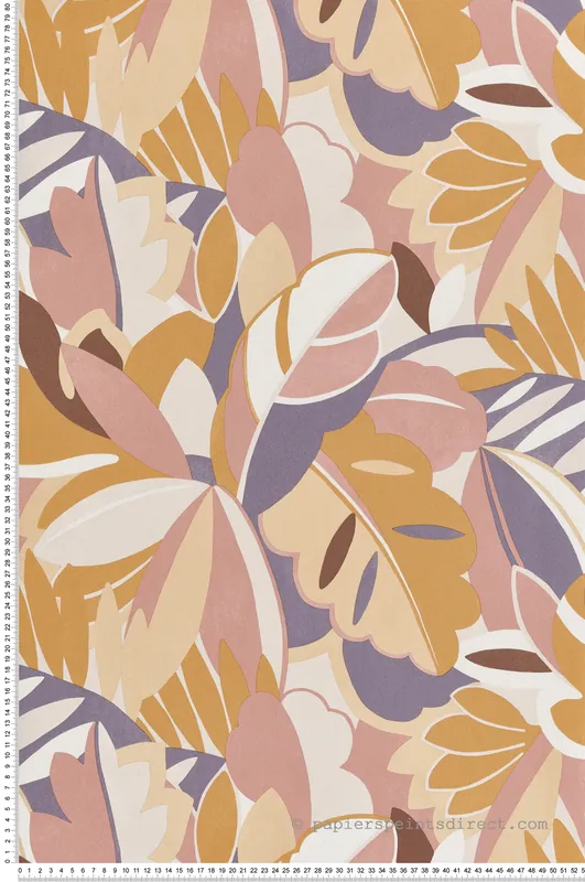 Meilleur Prix Papier peint Palme Rétro XXL rose ocre - Dolce Vita de Lutèce Réf. LTC-11230102