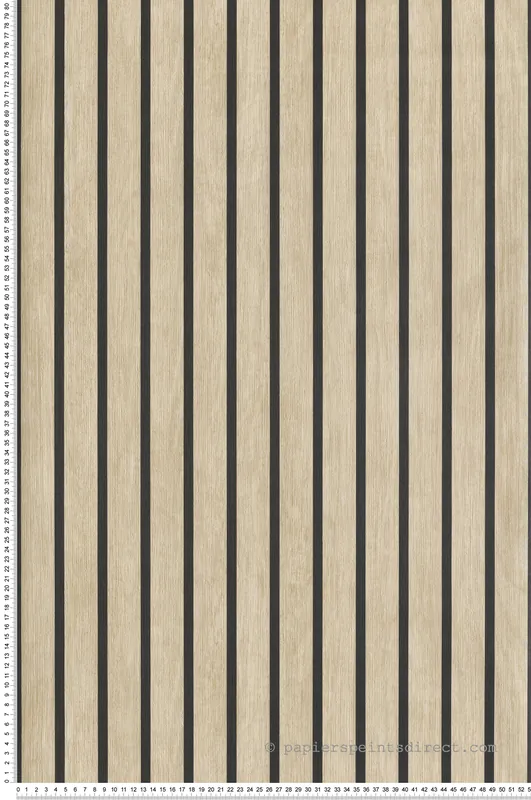 Prix Bas Papier Peint Tasseau Bois Vertical beige - Artifice d‘Ugépa Réf. UGP-M80217