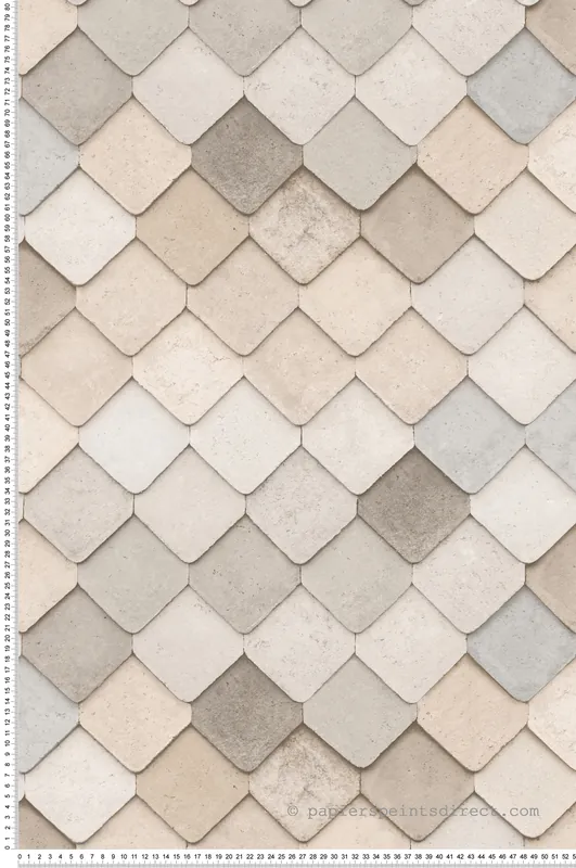 Papier Peint Tuile Urbain beige - Artifice d‘Ugépa Réf. UGP-M76007 Vente Directe