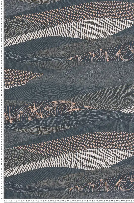 Papier peint Patchwork Rizière bleu rose - Dolce Vita de Lutèce Réf. LTC-11230401 Prix Réduit