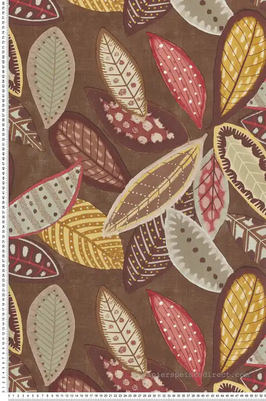 Papier peint Peinture Automne Feuillage jaune marron - Dolce Vita de Lutèce Réf. LTC-11230808 Nouveauté