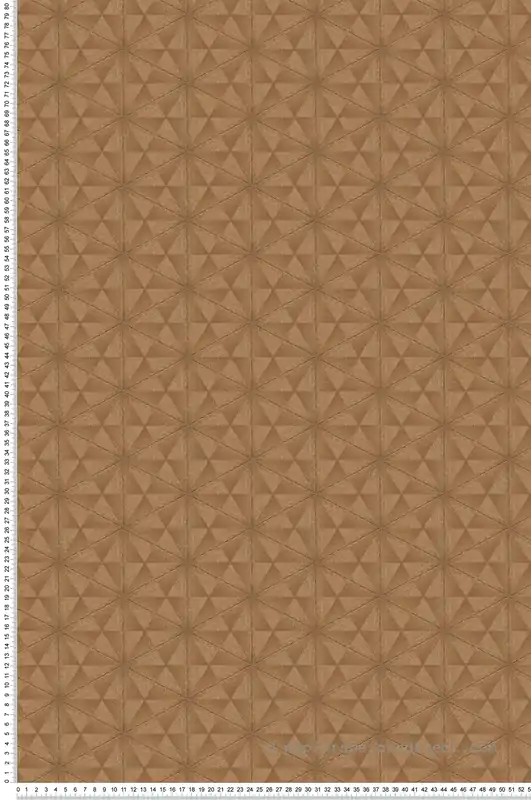 Papier peint Triangle Fibre d‘Or cannelle - Abaca de Lutèce Réf. LTC-51232908 Prix Bas