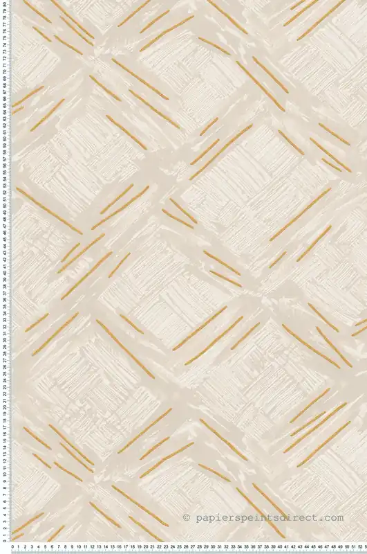 Papier peint Croquis Tissage Boho grège - Abaca de Lutèce Réf. LTC-51232607 Dernière Chance