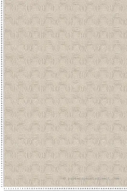 Papier peint Illusion 3D Boutis beige ficelle - Abaca de Lutèce Réf. LTC-51232417 Livraison Express