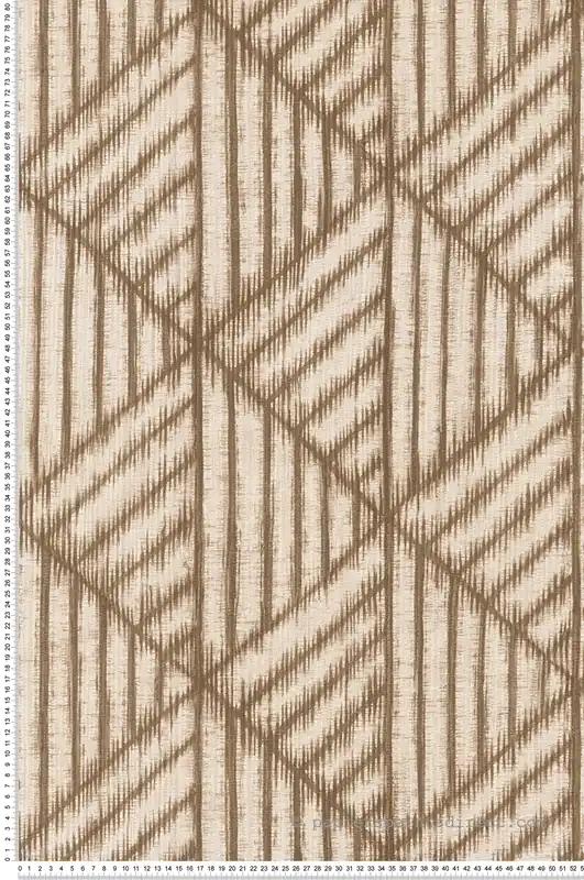 Acheter En Ligne Papier peint Géométrie Nature Normade brun - Abaca de Lutèce Réf. LTC-51232308