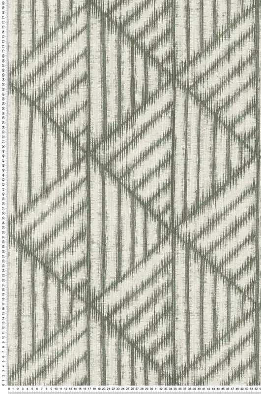 Papier peint Géométrie Nature Normade vert - Abaca de Lutèce Réf. LTC-51232304 Offre Exclusive