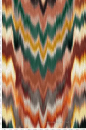 Meilleur Prix Papier peint Dégradré Ethnique Irisa terracotta vert - Irisa d‘Osborne & Little Réf. OSB-W7850-02