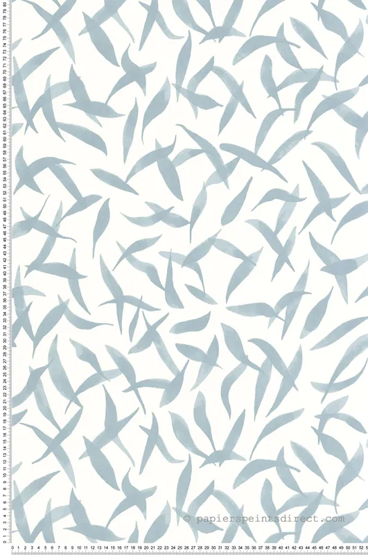 Vente Flash Papier peint Feuille Clos des Oliviers bleu - Echappée Belle de Casadéco Réf. ECHA89846216
