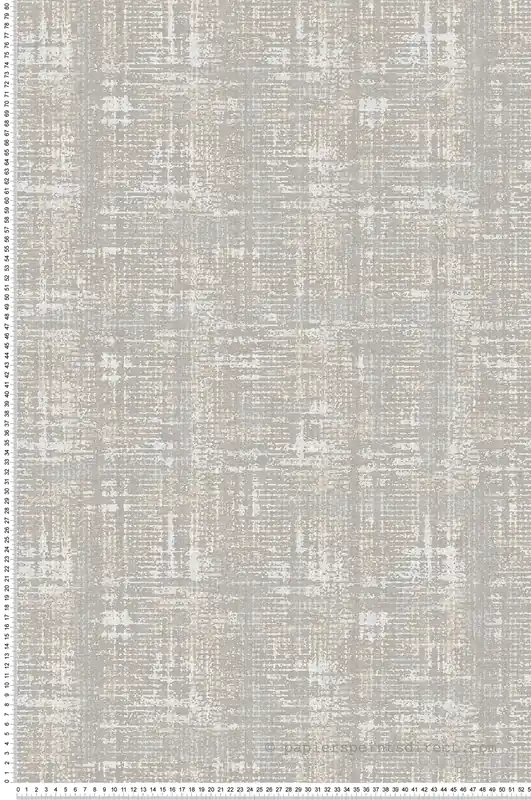Satisfait Ou Remboursé Papier peint Lamba Effet Toile gris beige - Fidji de Lutèce Réf. LTC-8510-1